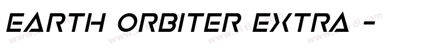 Earth Orbiter Extra 字体转换